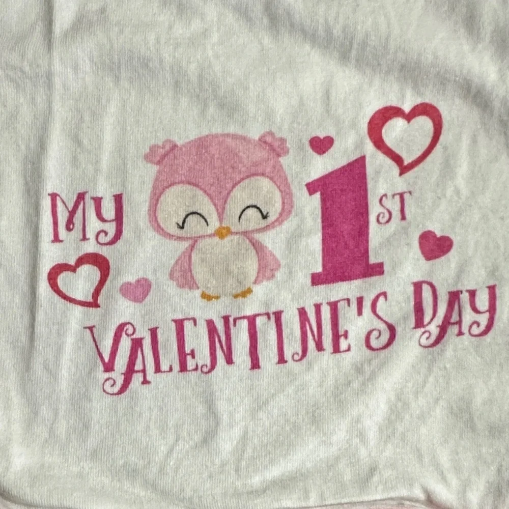 NEW Just Printed My 1st Valentine’s Day Bib